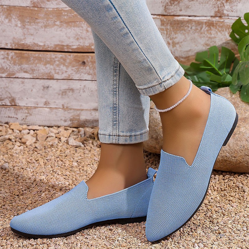 👞 LIMITED-TIME 50% OFF! ✨ Women’s Knitted Pointed Toe Loafers – Slip-On, Breathable, Lightwe