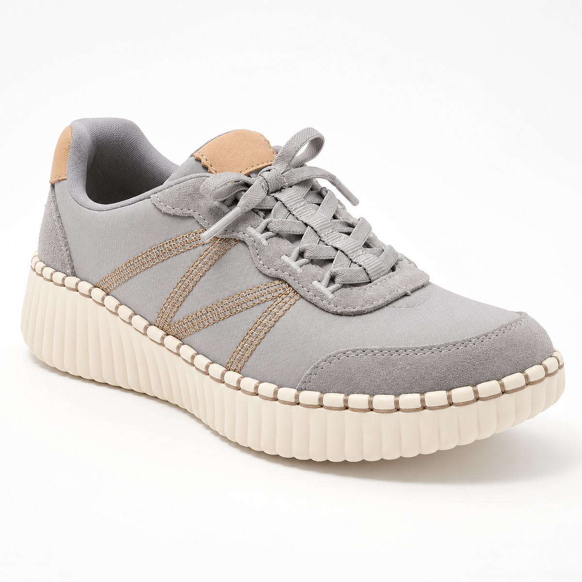 Women’s Lightweight Faux Suede Platform Sneakers