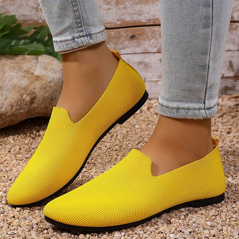 👞 LIMITED-TIME 50% OFF! ✨ Women’s Knitted Pointed Toe Loafers – Slip-On, Breathable, Lightwe