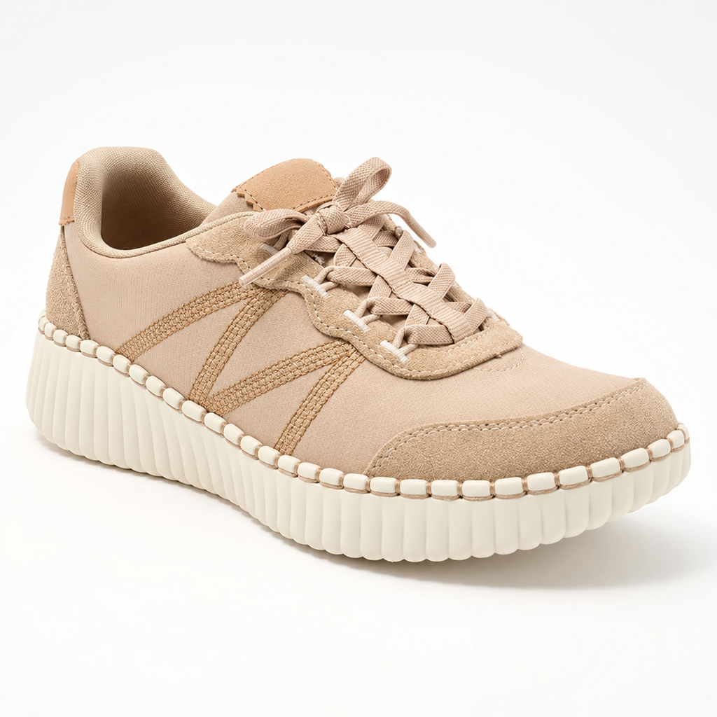 Women’s Lightweight Faux Suede Platform Sneakers