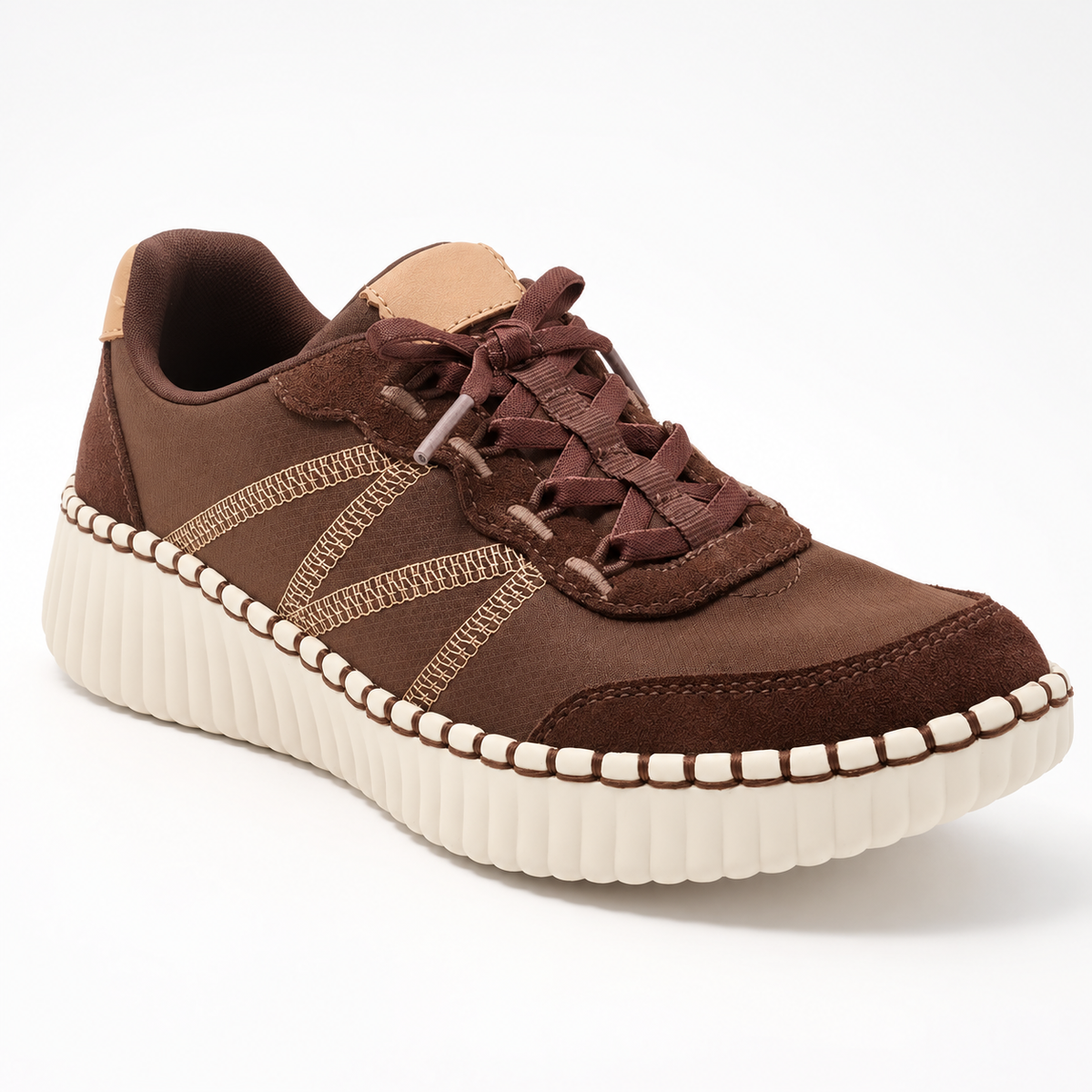 Women’s Lightweight Faux Suede Platform Sneakers