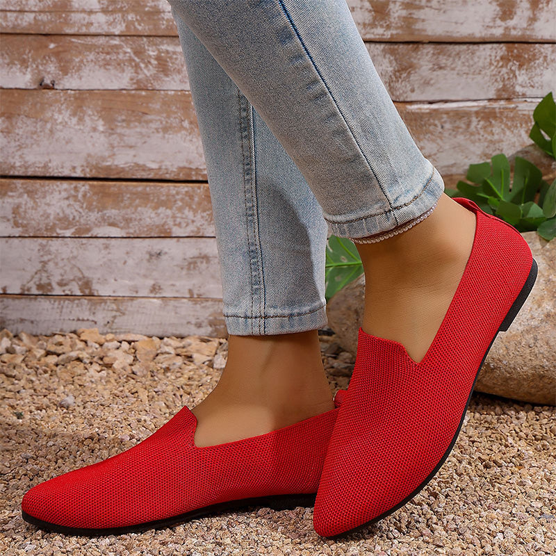 👞 LIMITED-TIME 50% OFF! ✨ Women’s Knitted Pointed Toe Loafers – Slip-On, Breathable, Lightwe