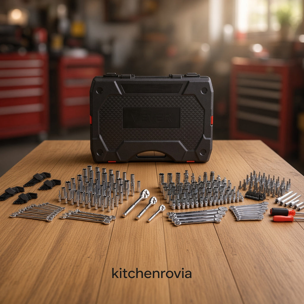 🚗 308-Piece Automotive Tool Kit – Complete SAE & Metric Socket & Ratchet Set